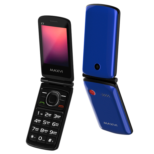 Купить Мобильный телефон Maxvi E7 blue